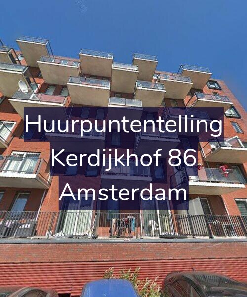 Foto gevel Huurpuntentelling voor Kerdijkhof 86, Amsterdam