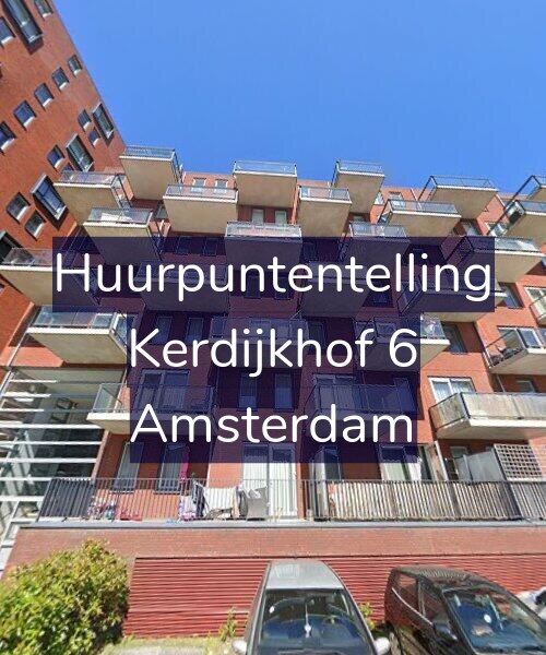 Foto gevel Huurpuntentelling voor Kerdijkhof 6, Amsterdam