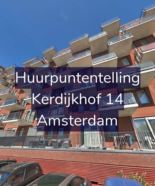 Foto gevel Huurpuntentelling voor Kerdijkhof 14, Amsterdam