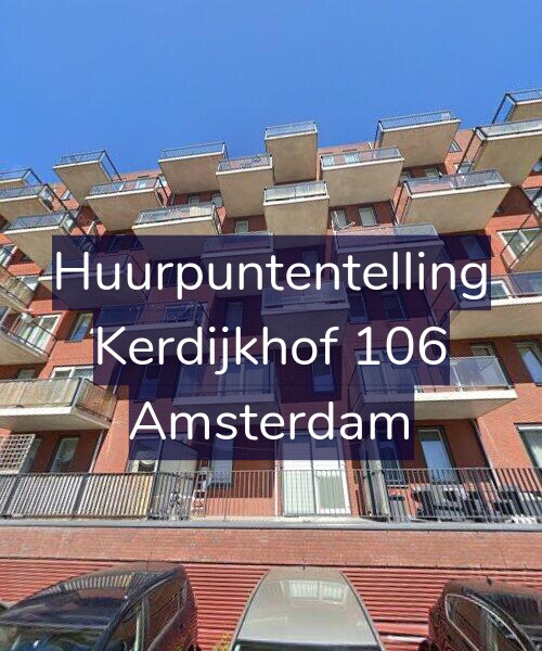 Foto gevel Huurpuntentelling voor Kerdijkhof 106, Amsterdam