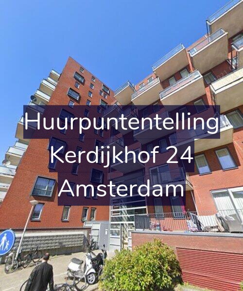Foto gevel Huurpuntentelling voor Kerdijkhof 24, Amsterdam