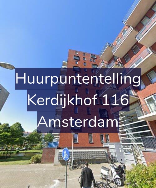 Foto gevel Huurpuntentelling voor Kerdijkhof 116, Amsterdam
