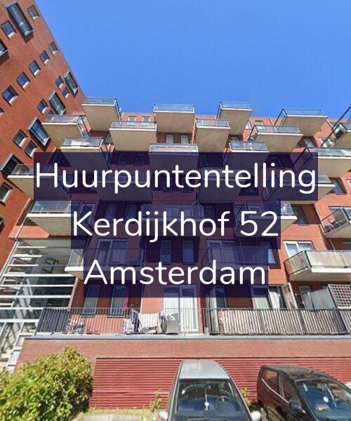 Foto gevel Huurpuntentelling voor Kerdijkhof 52, Amsterdam