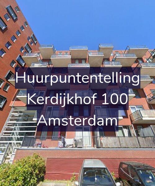 Foto gevel Huurpuntentelling voor Kerdijkhof 100, Amsterdam