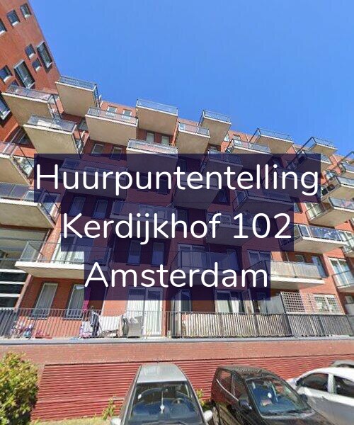 Foto gevel Huurpuntentelling voor Kerdijkhof 102, Amsterdam