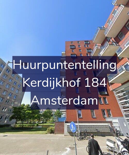 Foto gevel Huurpuntentelling voor Kerdijkhof 184, Amsterdam