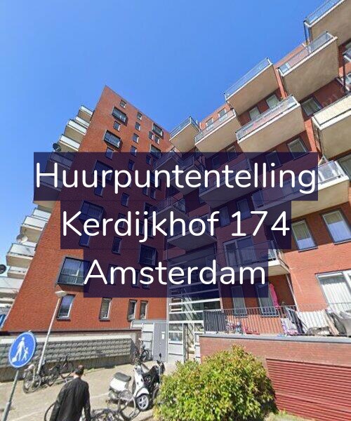 Foto gevel Huurpuntentelling voor Kerdijkhof 174, Amsterdam