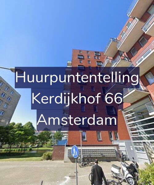 Foto gevel Huurpuntentelling voor Kerdijkhof 66, Amsterdam