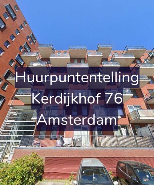 Foto gevel Huurpuntentelling voor Kerdijkhof 76, Amsterdam
