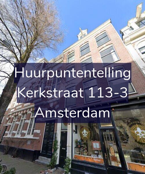 Foto gevel Huurpuntentelling voor Kerkstraat 113-3, Amsterdam