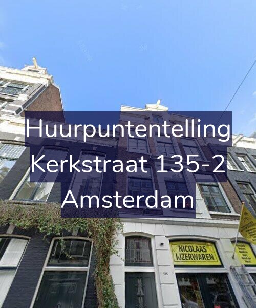 Foto gevel Huurpuntentelling voor Kerkstraat 135-2, Amsterdam