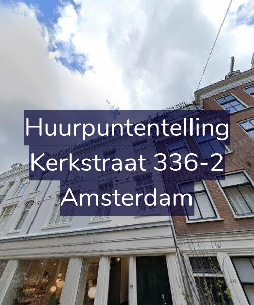 Foto gevel Huurpuntentelling voor Kerkstraat 336-2, Amsterdam