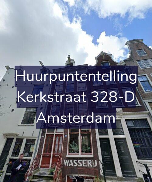 Foto gevel Huurpuntentelling voor Kerkstraat 328-D, Amsterdam