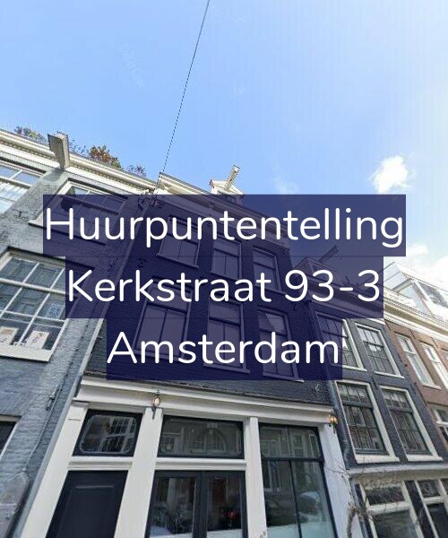 Foto gevel Huurpuntentelling voor Kerkstraat 93-3, Amsterdam