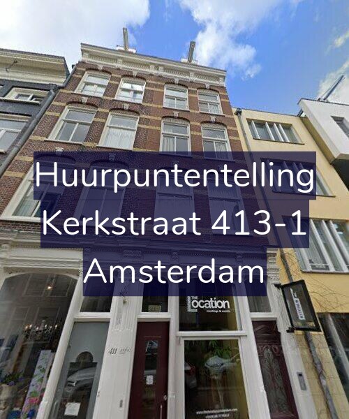 Foto gevel Huurpuntentelling voor Kerkstraat 413-1, Amsterdam