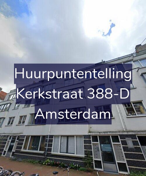 Foto gevel Huurpuntentelling voor Kerkstraat 388-D, Amsterdam