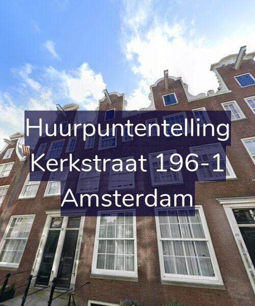 Foto gevel Huurpuntentelling voor Kerkstraat 196-1, Amsterdam