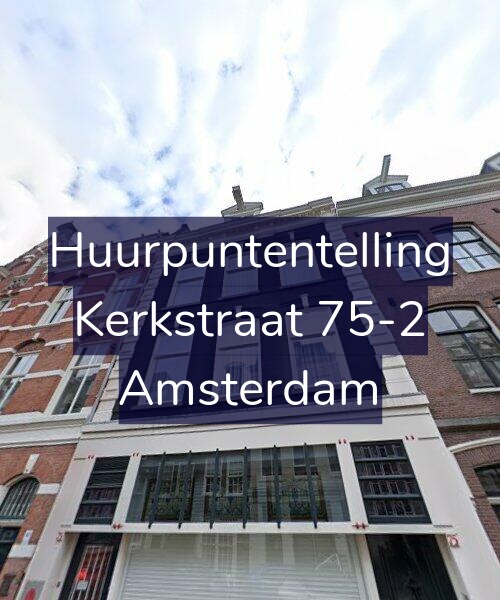 Foto gevel Huurpuntentelling voor Kerkstraat 75-2, Amsterdam