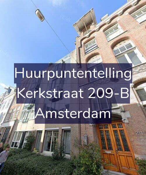 Foto gevel Huurpuntentelling voor Kerkstraat 209-B, Amsterdam