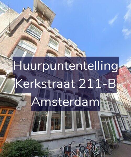 Foto gevel Huurpuntentelling voor Kerkstraat 211-B, Amsterdam