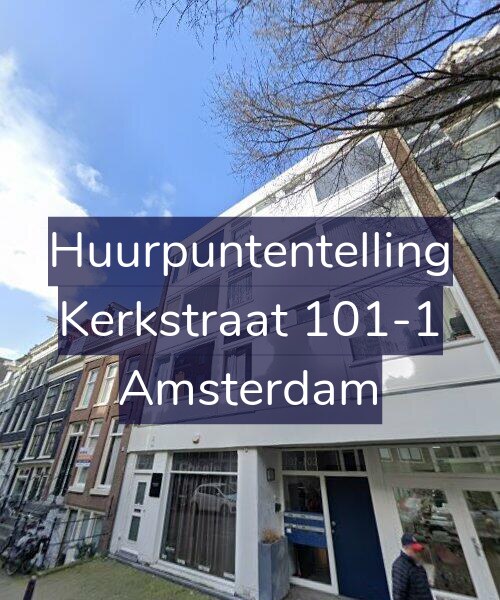 Foto gevel Huurpuntentelling voor Kerkstraat 101-1, Amsterdam