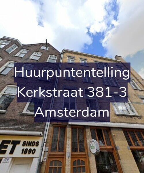 Foto gevel Huurpuntentelling voor Kerkstraat 381-3, Amsterdam