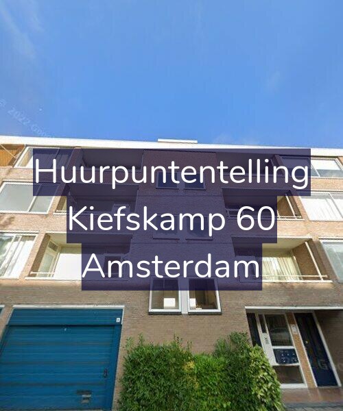 Foto gevel Huurpuntentelling voor Kiefskamp 60, Amsterdam
