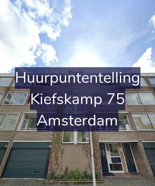 Foto gevel Huurpuntentelling voor Kiefskamp 75, Amsterdam