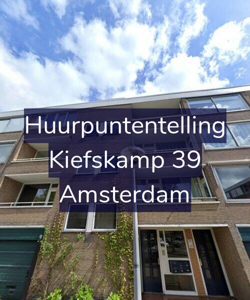 Foto gevel Huurpuntentelling voor Kiefskamp 39, Amsterdam