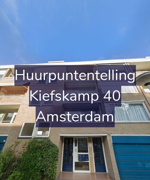 Foto gevel Huurpuntentelling voor Kiefskamp 40, Amsterdam