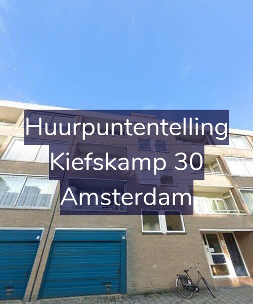 Foto gevel Huurpuntentelling voor Kiefskamp 30, Amsterdam