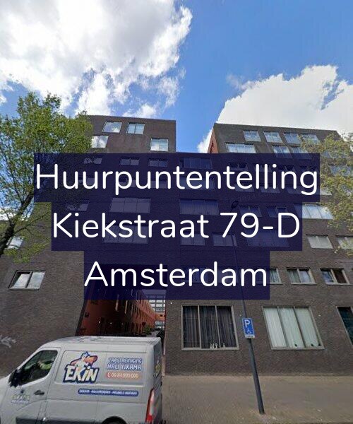 Foto gevel Huurpuntentelling voor Kiekstraat 79-D, Amsterdam