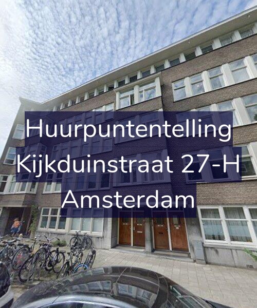 Foto gevel Huurpuntentelling voor Kijkduinstraat 27-H, Amsterdam