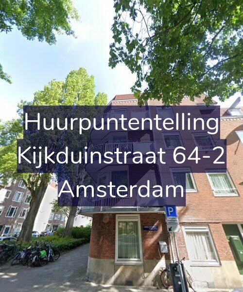 Foto gevel Huurpuntentelling voor Kijkduinstraat 64-2, Amsterdam