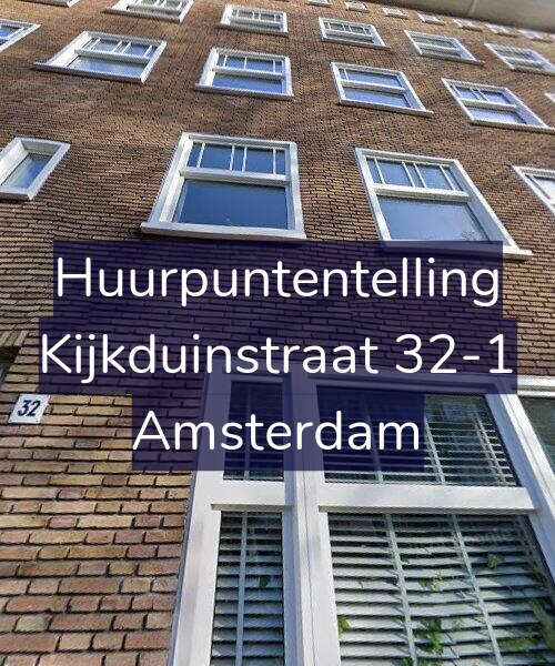 Foto gevel Huurpuntentelling voor Kijkduinstraat 32-1, Amsterdam