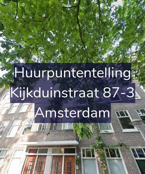 Foto gevel Huurpuntentelling voor Kijkduinstraat 87-3, Amsterdam