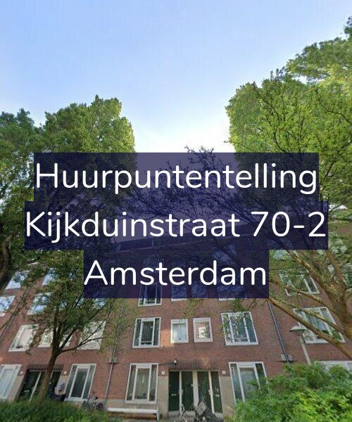 Foto gevel Huurpuntentelling voor Kijkduinstraat 70-2, Amsterdam