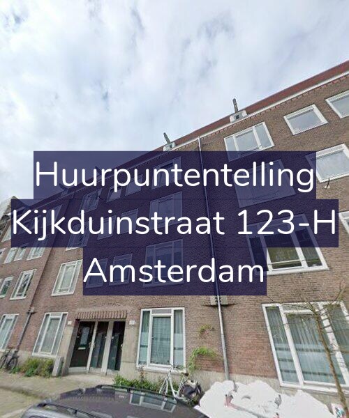 Foto gevel Huurpuntentelling voor Kijkduinstraat 123-H, Amsterdam