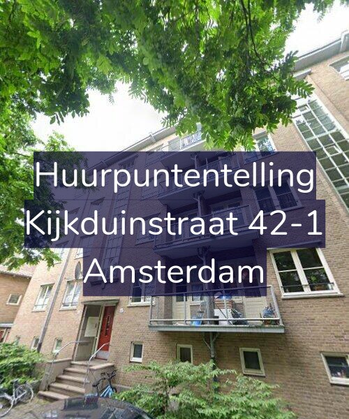 Foto gevel Huurpuntentelling voor Kijkduinstraat 42-1, Amsterdam