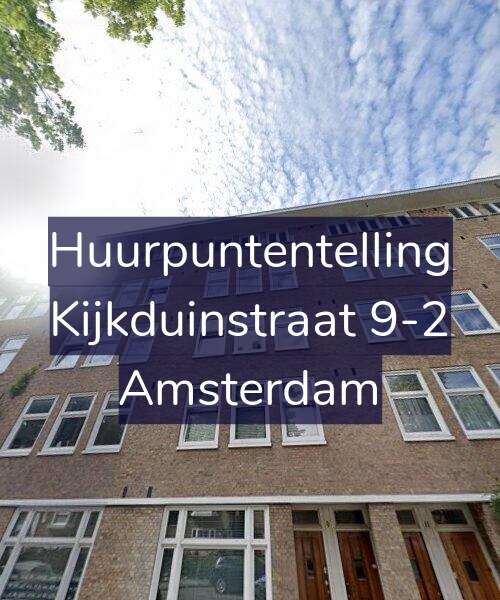 Foto gevel Huurpuntentelling voor Kijkduinstraat 9-2, Amsterdam