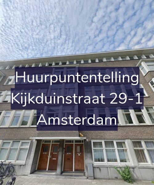 Foto gevel Huurpuntentelling voor Kijkduinstraat 29-1, Amsterdam