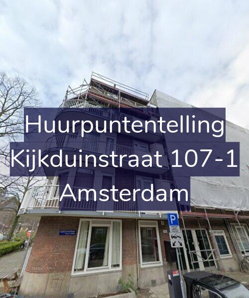Foto gevel Huurpuntentelling voor Kijkduinstraat 107-1, Amsterdam