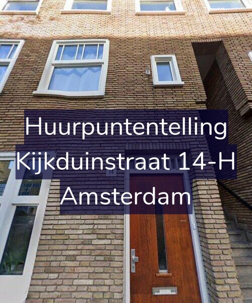 Foto gevel Huurpuntentelling voor Kijkduinstraat 14-H, Amsterdam