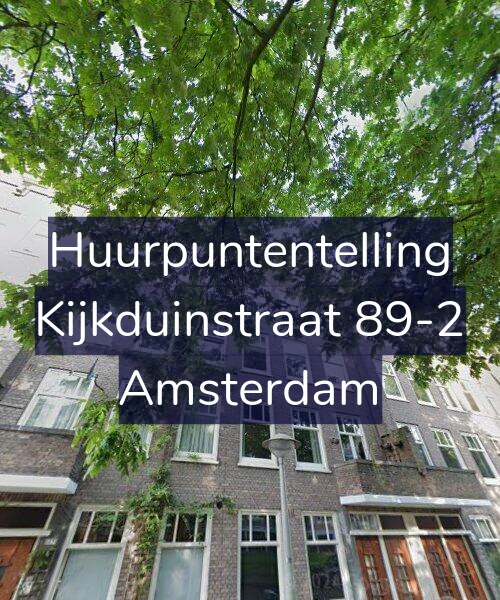 Foto gevel Huurpuntentelling voor Kijkduinstraat 89-2, Amsterdam