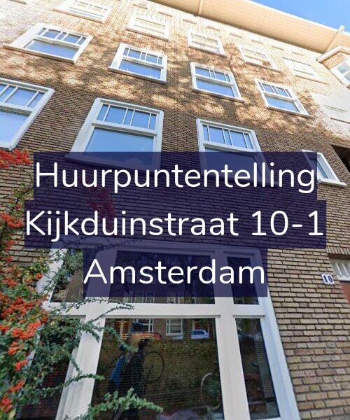 Foto gevel Huurpuntentelling voor Kijkduinstraat 10-1, Amsterdam