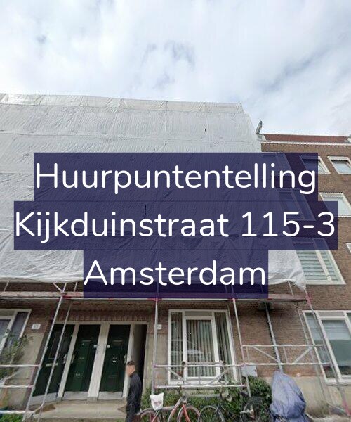 Foto gevel Huurpuntentelling voor Kijkduinstraat 115-3, Amsterdam