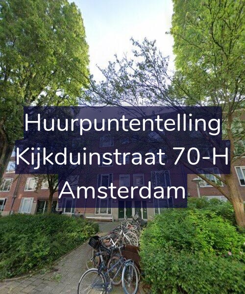 Foto gevel Huurpuntentelling voor Kijkduinstraat 70-H, Amsterdam