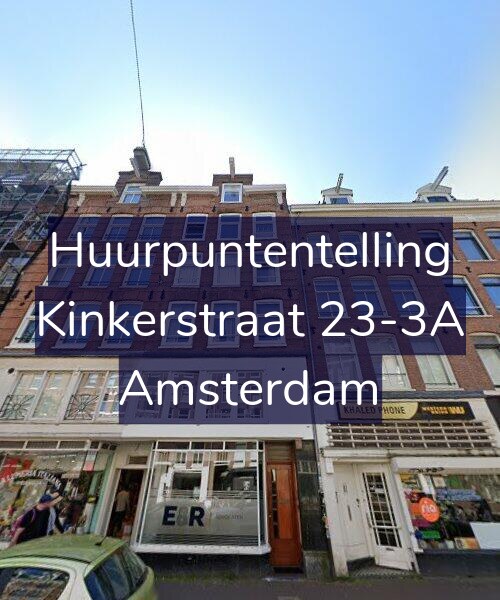 Foto gevel Huurpuntentelling voor Kinkerstraat 23-3A, Amsterdam