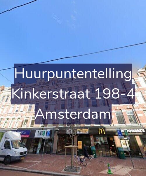 Foto gevel Huurpuntentelling voor Kinkerstraat 198-4, Amsterdam