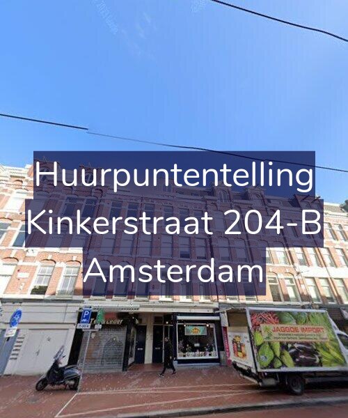 Foto gevel Huurpuntentelling voor Kinkerstraat 204-B, Amsterdam